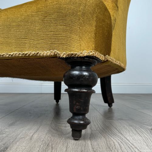 ANTIQUE 20TH CENTURY TUB CHAIR IN MAHOGANY - ADDITIONAL PHOTO 10