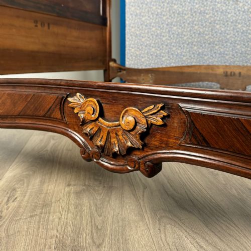ANTIQUE 19TH CENTURY COMPLETE FRENCH DOUBLE BED IN ROSEWOOD - ADDITIONAL PHOTO 19