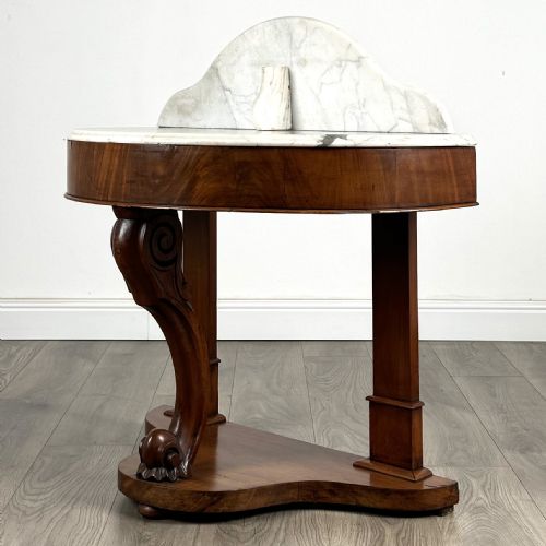 ANTIQUE 19TH CENTURY MARBLE TOP WASHSTAND - ADDITIONAL PHOTO 1