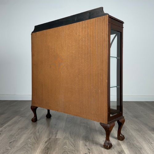 ANTIQUE 20TH CENTURY DISPLAY CABINET IN MAHOGANY - ADDITIONAL PHOTO 6