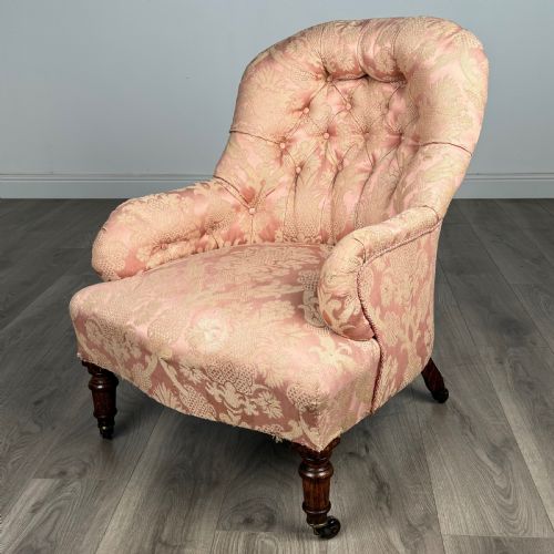 antique 19th century armchair in oak - CATEGORY: ANTIQUE CHAIRS - DATED VICTORIAN