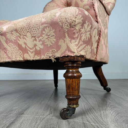ANTIQUE 19TH CENTURY ARMCHAIR IN OAK - ADDITIONAL PHOTO 10