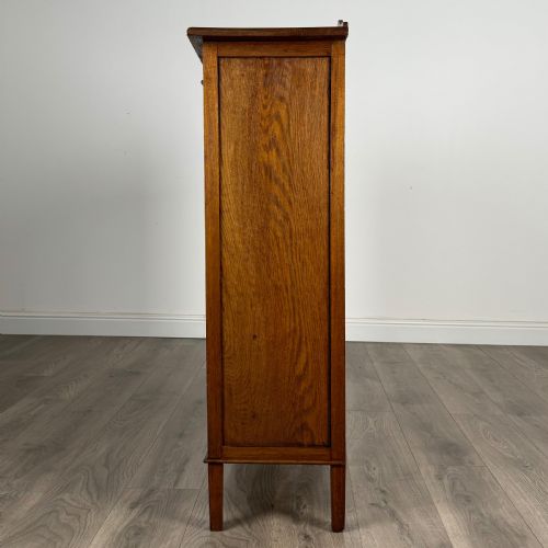 ANTIQUE 20TH CENTURY DISPLAY CABINET IN OAK - ADDITIONAL PHOTO 3