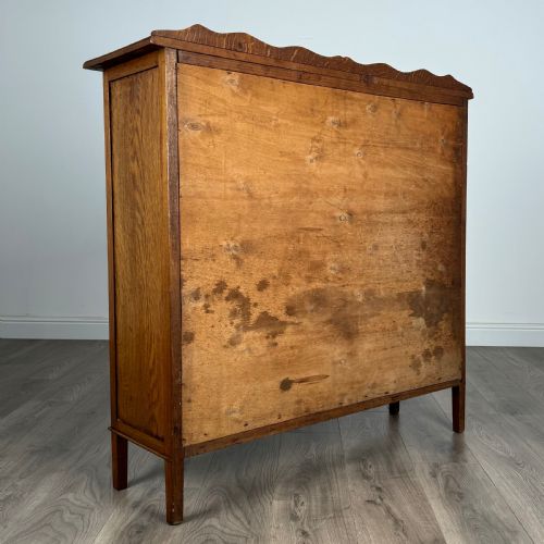 ANTIQUE 20TH CENTURY DISPLAY CABINET IN OAK - ADDITIONAL PHOTO 4