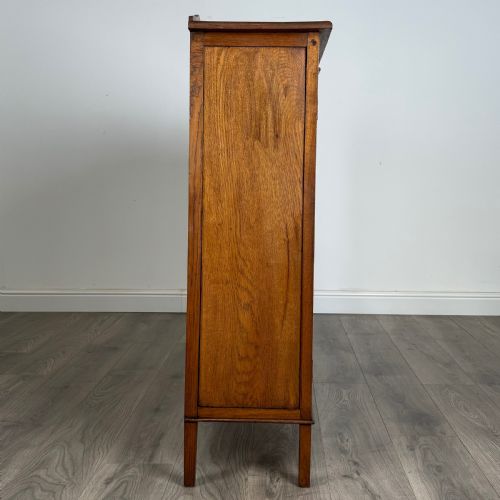 ANTIQUE 20TH CENTURY DISPLAY CABINET IN OAK - ADDITIONAL PHOTO 7