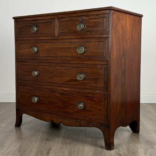 ANTIQUE 18TH CENTURY CHEST OF DRAWERS IN MAHOGANY - ADDITIONAL PHOTO 1