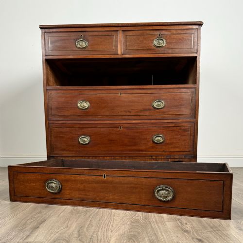 ANTIQUE 18TH CENTURY CHEST OF DRAWERS IN MAHOGANY - ADDITIONAL PHOTO 9