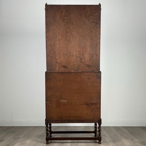 ANTIQUE 20TH CENTURY BUREAU BOOKCASE IN OAK - ADDITIONAL PHOTO 5