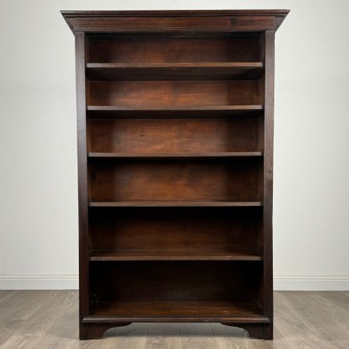 antique 20th century open bookcase in oak - CATEGORY: ANTIQUE BOOKCASES - DATED EDWARDIAN