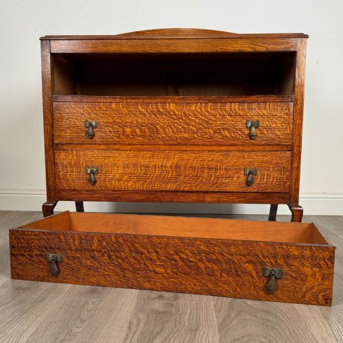 ANTIQUE 20TH CENTURY CHEST OF DRAWERS IN OAK - ADDITIONAL PHOTO 9