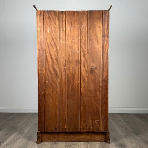 ANTIQUE 20TH CENTURY OPEN BOOKCASE IN MAHOGANY - ADDITIONAL PHOTO 4