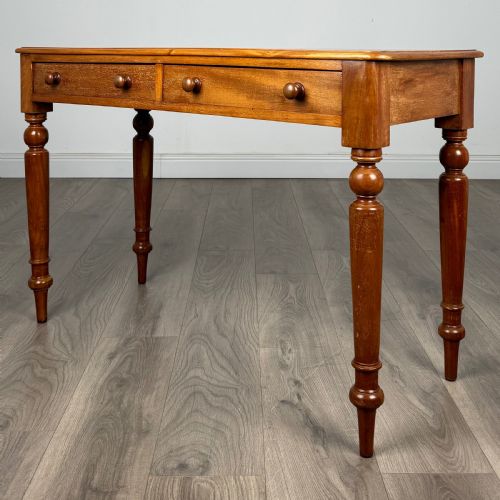 ANTIQUE 19TH CENTURY WRITING TABLE SIDE TABLE IN MAHOGANY - ADDITIONAL PHOTO 1