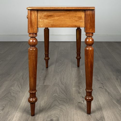 ANTIQUE 19TH CENTURY WRITING TABLE SIDE TABLE IN MAHOGANY - ADDITIONAL PHOTO 2