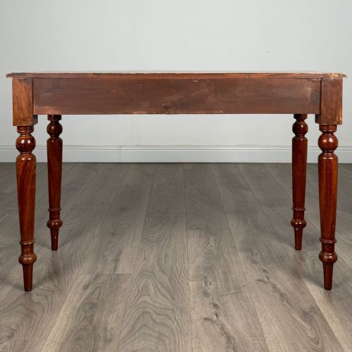 ANTIQUE 19TH CENTURY WRITING TABLE SIDE TABLE IN MAHOGANY - ADDITIONAL PHOTO 4