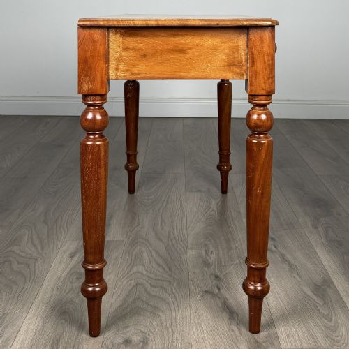 ANTIQUE 19TH CENTURY WRITING TABLE SIDE TABLE IN MAHOGANY - ADDITIONAL PHOTO 6