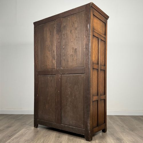 ANTIQUE 20TH CENTURY WARDROBE IN OAK - ADDITIONAL PHOTO 6