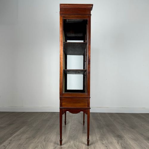 ANTIQUE LATE 19TH CENTURY GLAZED DISPLAY CABINET IN MAHOGANY - ADDITIONAL PHOTO 4