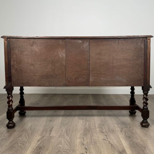 fig 5. Antique 20th Century Barley Twist Sideboard In Oak