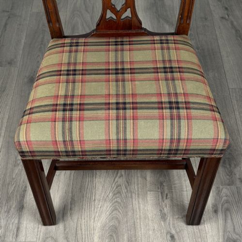 ANTIQUE 20TH CENTURY SET OF 6 CHIPPENDALE STYLE DINING CHAIRS IN MAHOGANY - ADDITIONAL PHOTO 5