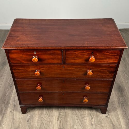 ANTIQUE 18TH CENTURY CHEST OF DRAWERS IN MAHOGANY - ADDITIONAL PHOTO 9