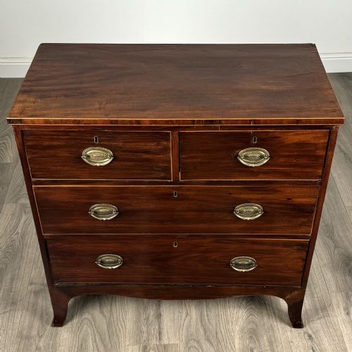 ANTIQUE 18TH CENTURY SMALL CHEST OF DRAWERS IN MAHOGANY - ADDITIONAL PHOTO 7