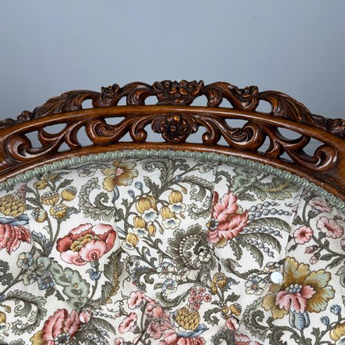 ANTIQUE 19TH CENTURY FINE QUALITY CARVED OAK ARMCHAIR - ADDITIONAL PHOTO 9