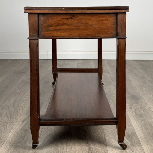 ANTIQUE 20TH CENTURY SIDE TABLE WRITING TABLE IN WALNUT - ADDITIONAL PHOTO 2