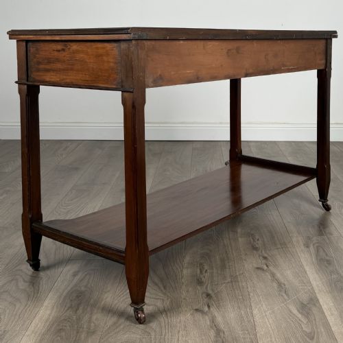 ANTIQUE 20TH CENTURY SIDE TABLE WRITING TABLE IN WALNUT - ADDITIONAL PHOTO 3