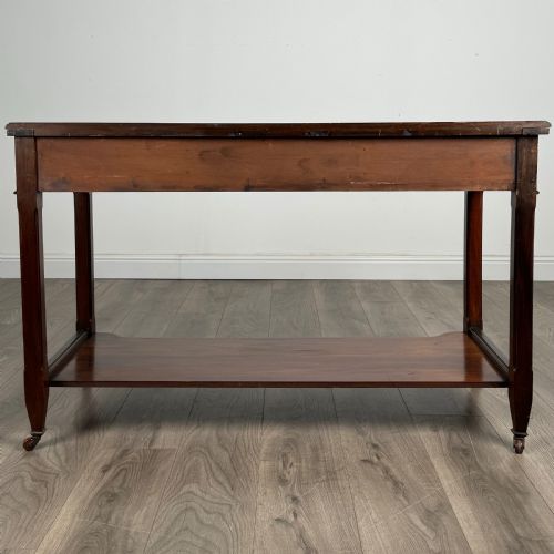 ANTIQUE 20TH CENTURY SIDE TABLE WRITING TABLE IN WALNUT - ADDITIONAL PHOTO 4