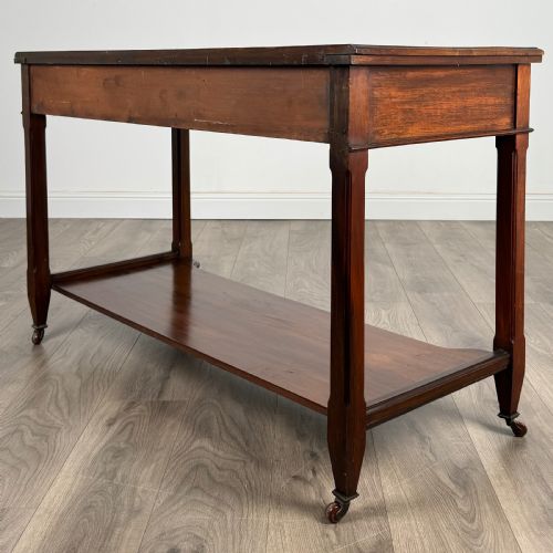ANTIQUE 20TH CENTURY SIDE TABLE WRITING TABLE IN WALNUT - ADDITIONAL PHOTO 6