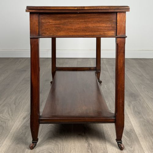 ANTIQUE 20TH CENTURY SIDE TABLE WRITING TABLE IN WALNUT - ADDITIONAL PHOTO 7