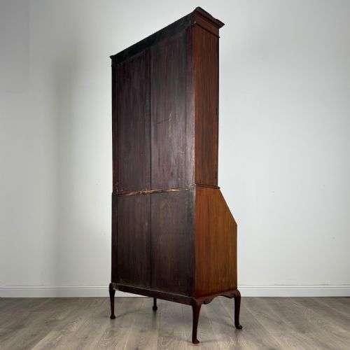 ANTIQUE LATE 19TH CENTURY BUREAU BOOKCASE IN MAHOGANY - ADDITIONAL PHOTO 4