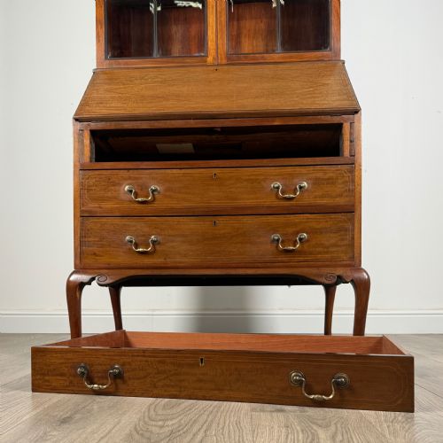 ANTIQUE LATE 19TH CENTURY BUREAU BOOKCASE IN MAHOGANY - ADDITIONAL PHOTO 10