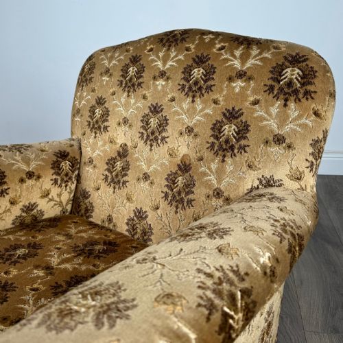 ANTIQUE 20TH CENTURY ARMCHAIR IN CARVED OAK - ADDITIONAL PHOTO 8