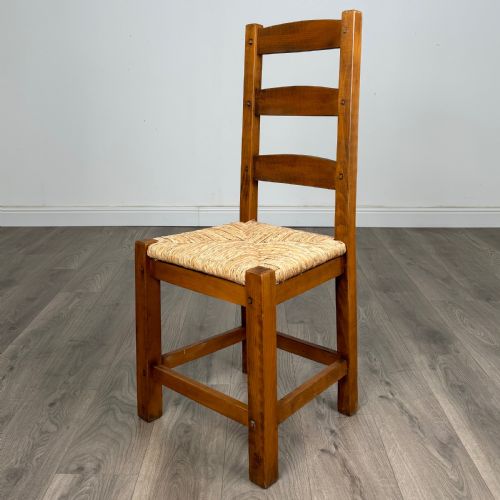 ATTRACTIVE 20TH CENTURY SET OF 6 DINING CHAIRS IN OAK - ADDITIONAL PHOTO 1