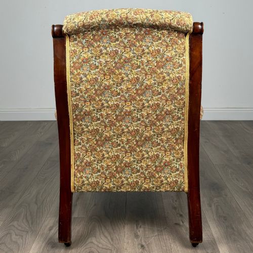 ANTIQUE 19TH CENTURY ARMCHAIR IN MAHOGANY - ADDITIONAL PHOTO 3