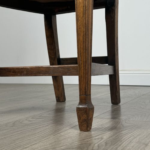ANTIQUE 20TH CENTURY SET OF 6 SHIELD BACK DINING CHAIRS IN WALNUT - ADDITIONAL PHOTO 5