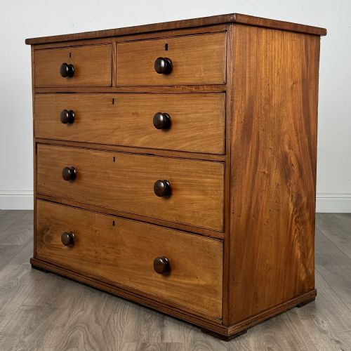 ANTIQUE 19TH CENTURY CHEST OF DRAWERS IN MAHOGANY - ADDITIONAL PHOTO 1