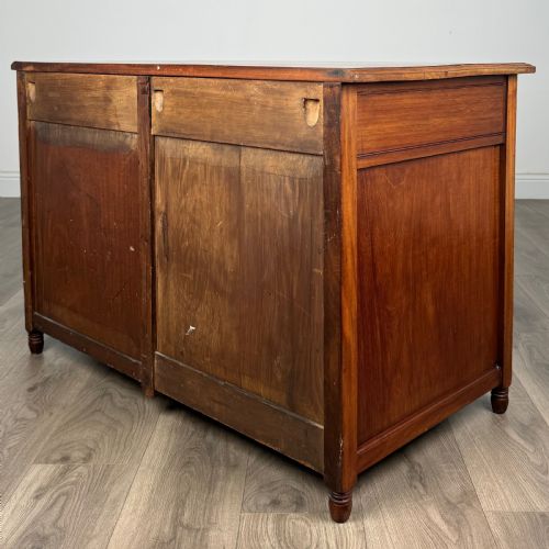 ANTIQUE 20TH CENTURY SINGLE PEDESTAL DESK IN WALNUT - ADDITIONAL PHOTO 7