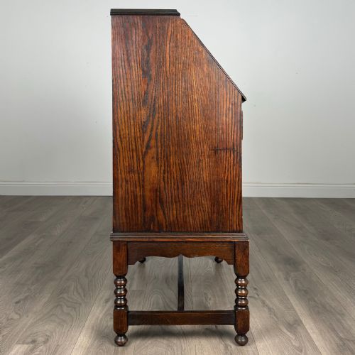 ANTIQUE 20TH CENTURY BUREAU IN OAK - ADDITIONAL PHOTO 9
