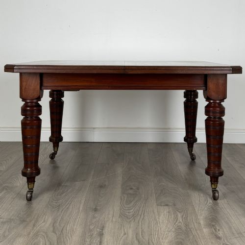 ANTIQUE 20TH CENTURY EXTENDING DINING TABLE IN MAHOGANY - ADDITIONAL PHOTO 4