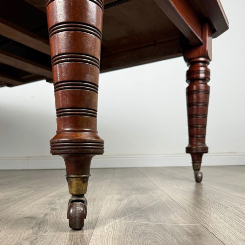 ANTIQUE 20TH CENTURY EXTENDING DINING TABLE IN MAHOGANY - ADDITIONAL PHOTO 7