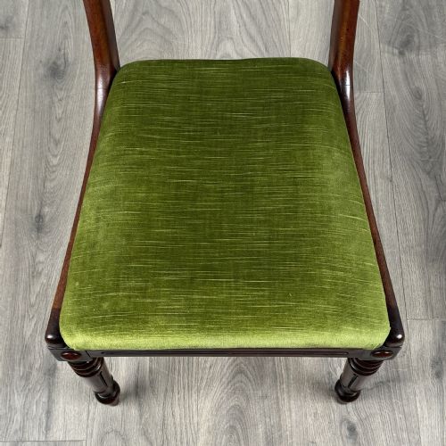 ANTIQUE 18TH CENTURY SET OF 6 DINING CHAIRS IN MAHOGANY - ADDITIONAL PHOTO 4