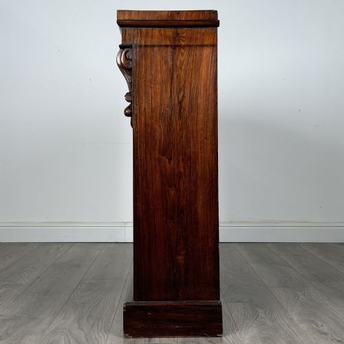 ANTIQUE SMALL 19TH CENTURY OPEN BOOKCASE IN ROSEWOOD - ADDITIONAL PHOTO 2