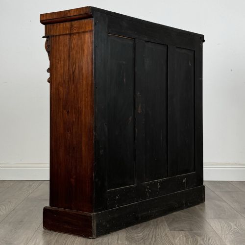 ANTIQUE SMALL 19TH CENTURY OPEN BOOKCASE IN ROSEWOOD - ADDITIONAL PHOTO 3