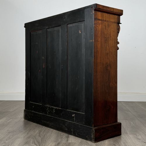 ANTIQUE SMALL 19TH CENTURY OPEN BOOKCASE IN ROSEWOOD - ADDITIONAL PHOTO 5