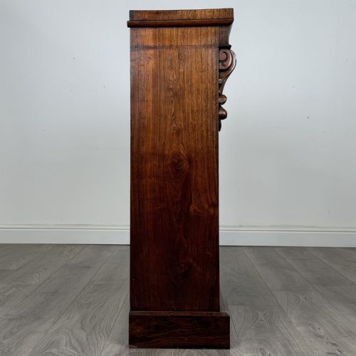 ANTIQUE SMALL 19TH CENTURY OPEN BOOKCASE IN ROSEWOOD - ADDITIONAL PHOTO 6