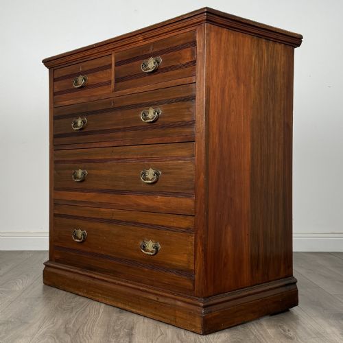 ANTIQUE 20TH CENTURY CHEST OF DRAWERS IN WALNUT - ADDITIONAL PHOTO 4