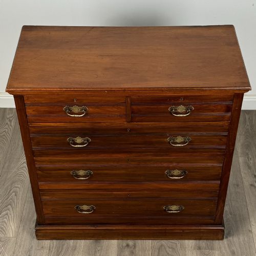 ANTIQUE 20TH CENTURY CHEST OF DRAWERS IN WALNUT - ADDITIONAL PHOTO 7
