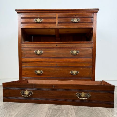 ANTIQUE 20TH CENTURY CHEST OF DRAWERS IN WALNUT - ADDITIONAL PHOTO 8